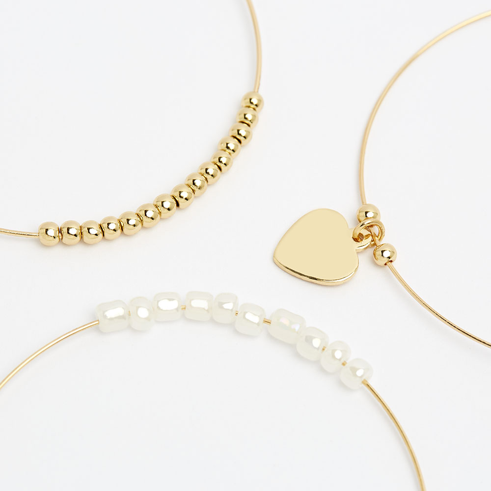 LOT DE BRACELET JONC FINS EN METAL