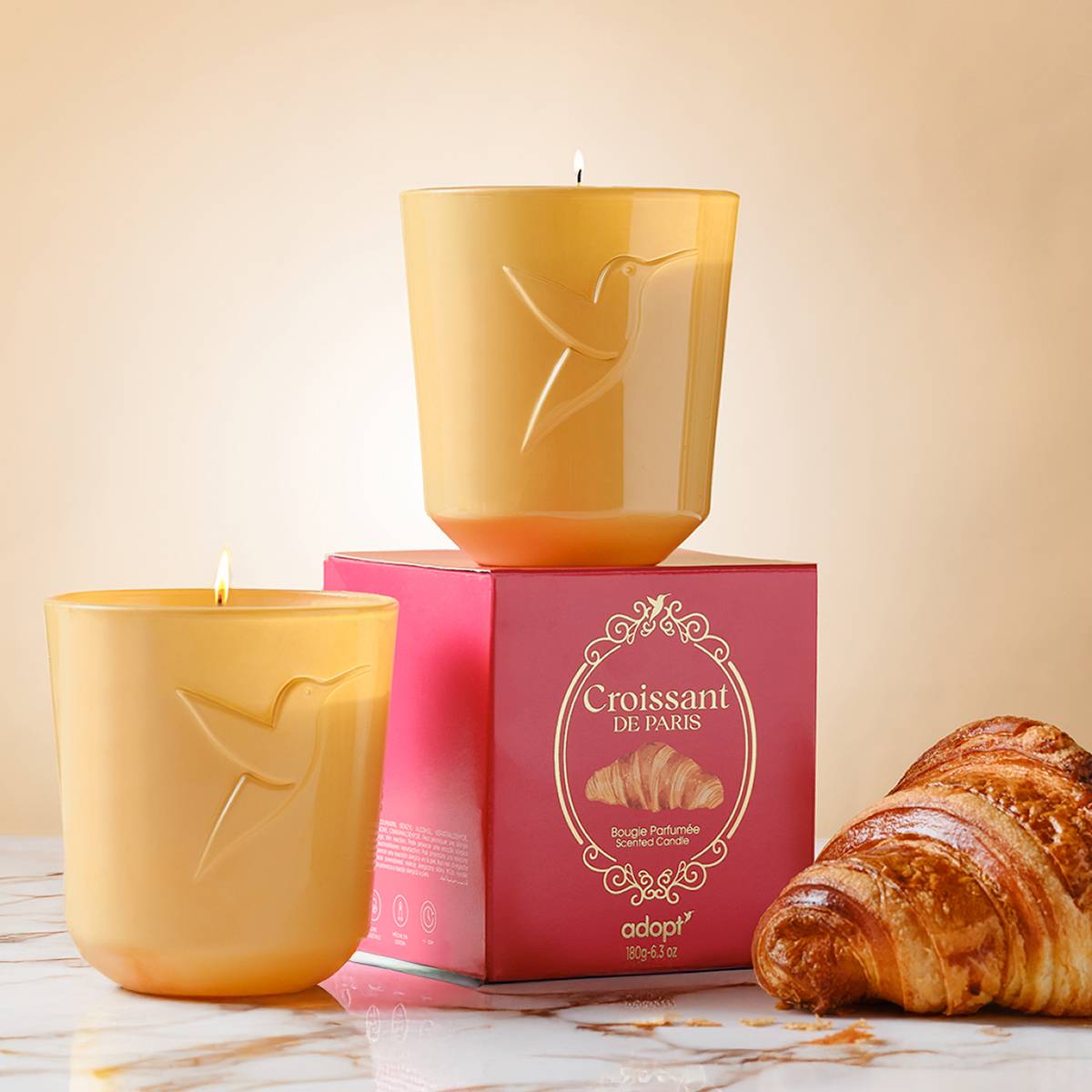Croissant de Paris Bougie parfumée