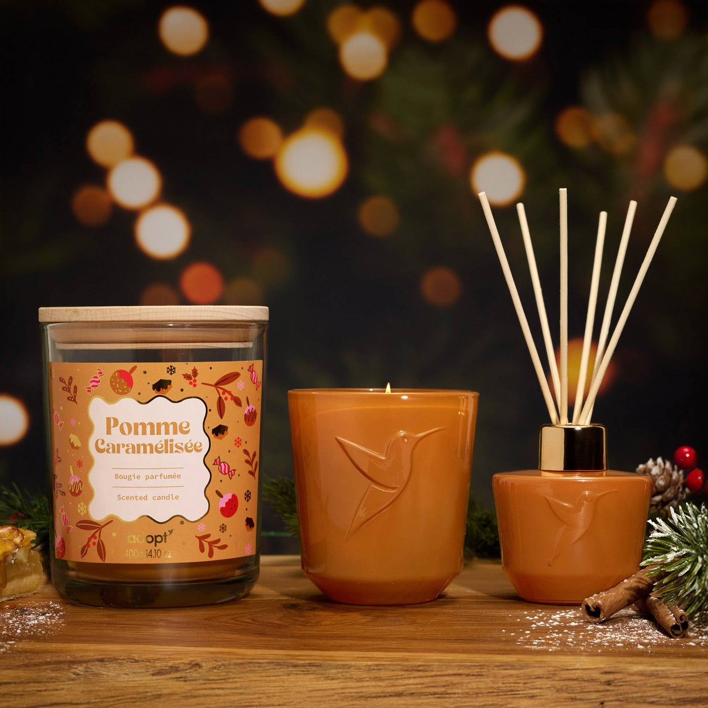 Pomme caramélisée Bougie parfumée