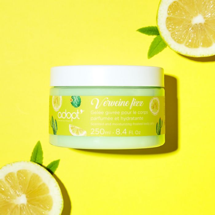 Verveine fizz - gelée corps 250ml - Adopt lait corps, soin - Maquillage, Parfums, Vernis, Rouge a levres, Ongles, Homme, Femme, Jolie, Belle, Beaute, beauty, High Class, Top prices, Top Qual