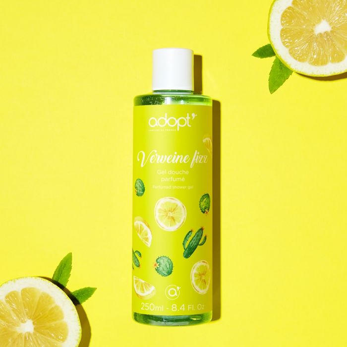 Verveine fizz - gel douche 250ml - Adopt gel douche, soin - Maquillage, Parfums, Vernis, Rouge a levres, Ongles, Homme, Femme, Jolie, Belle, Beaute, beauty, High Class, Top prices, Top Qualit
