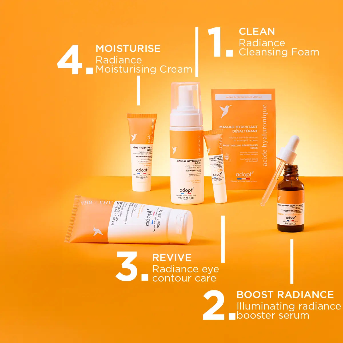 Hydratation & Eclat Radiance-boosting peeling mask with AHA and BHA 100 ml