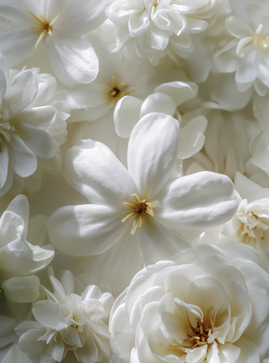 Nectar de fleurs blanches