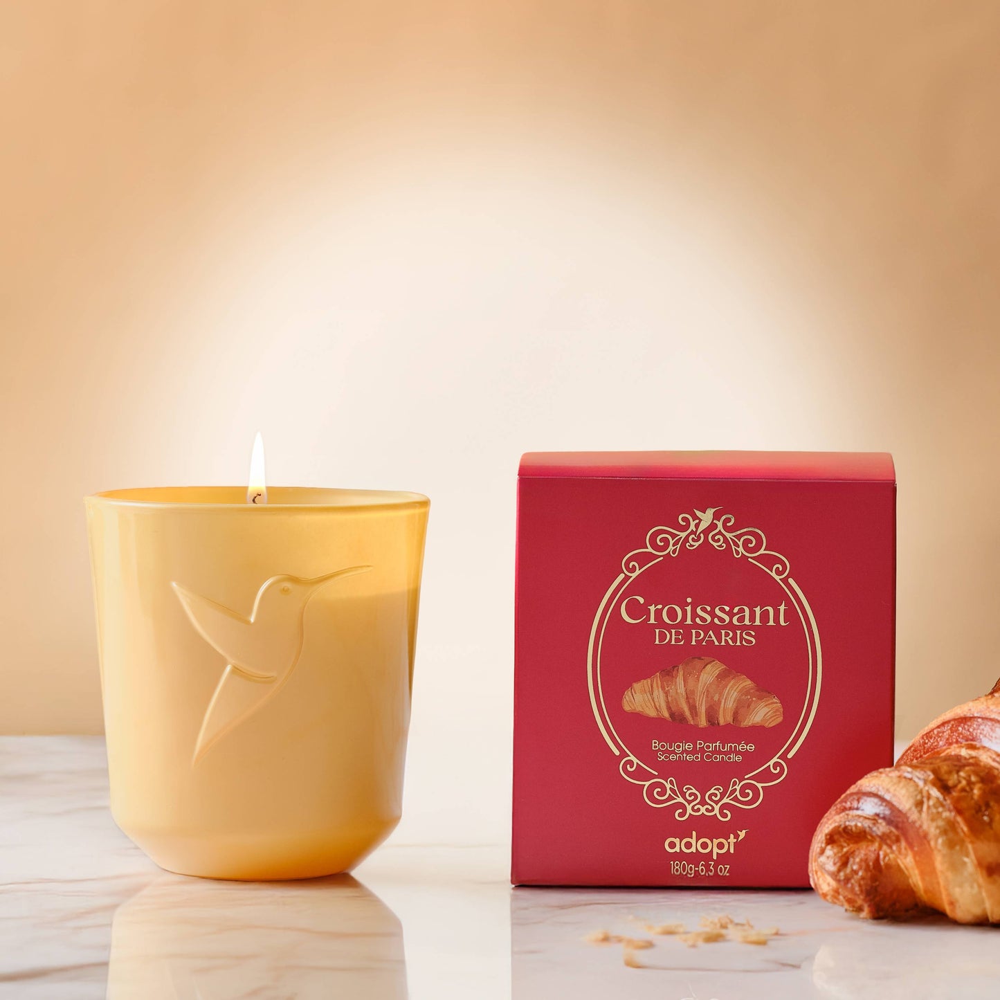 Croissant de Paris Bougie parfumée