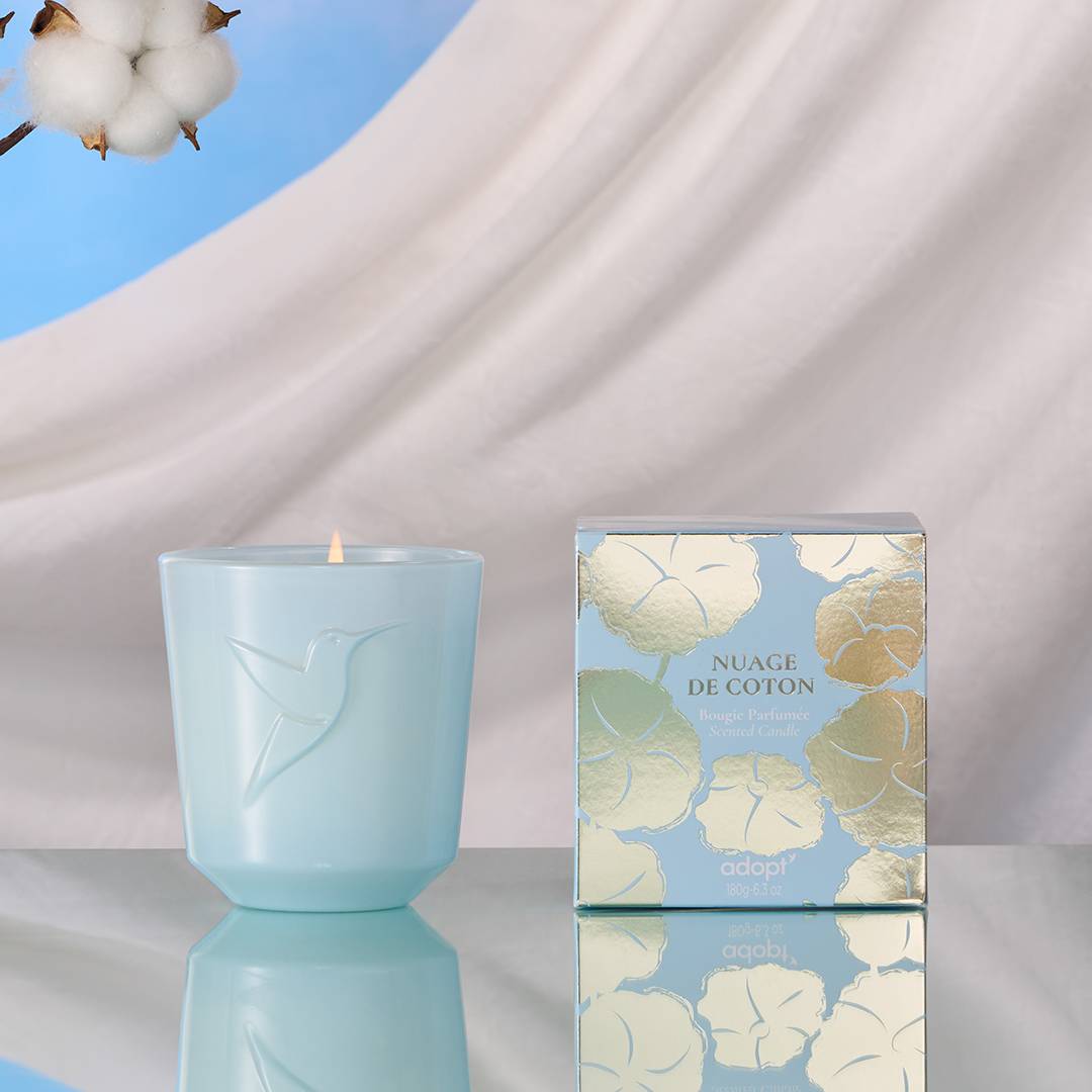Nuage de coton Bougie parfumée