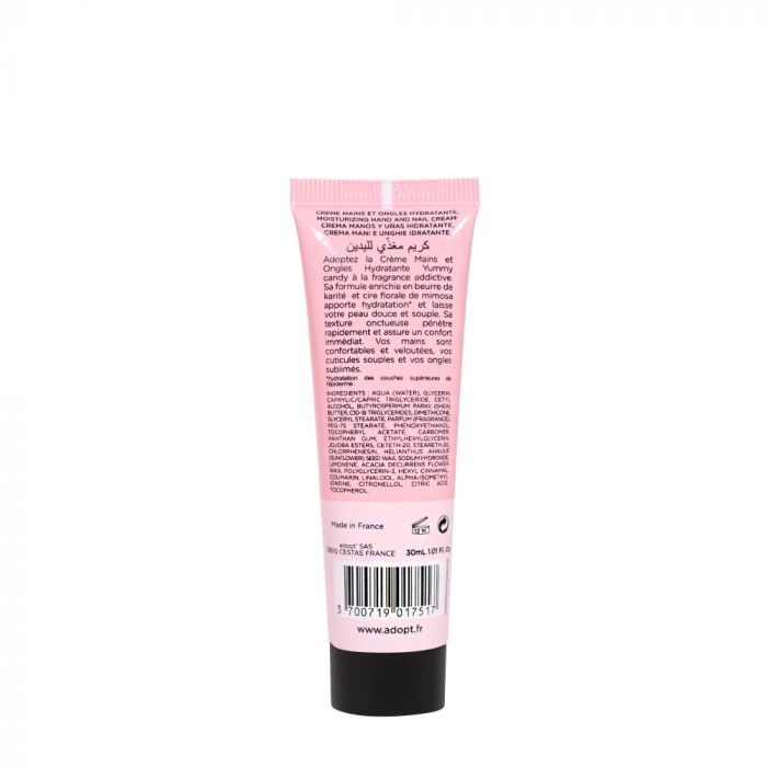 Yummy candy - Crème mains et ongles hydratante 30ml - Adopt creme mains, soin - Maquillage, Parfums, Vernis, Rouge a levres, Ongles, Homme, Femme, Jolie, Belle, Beaute, beauty, High Class, T