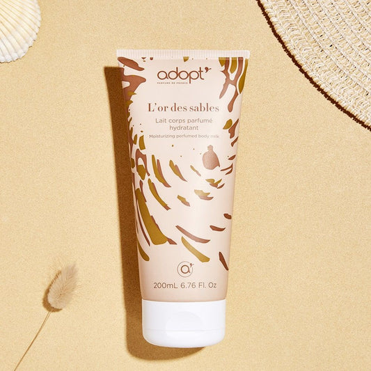 L'Or des sables - lait corps 200ml - Adopt idees cadeaux, lait corps, soin - Maquillage, Parfums, Vernis, Rouge a levres, Ongles, Homme, Femme, Jolie, Belle, Beaute, beauty, High Class, Top p