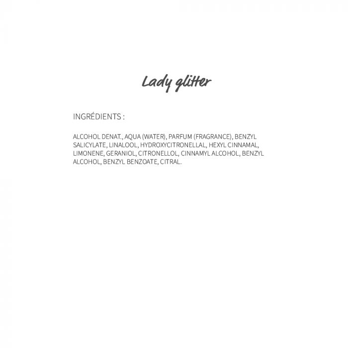 Lady glitter - eau de parfum 30ml - Adopt parfums, parfums elle - Maquillage, Parfums, Vernis, Rouge a levres, Ongles, Homme, Femme, Jolie, Belle, Beaute, beauty, High Class, Top prices, Top 