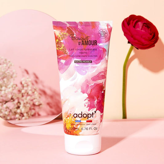 Bouquet d'amour - Lait corps nacré 200 ml - Adopt bougie, fete des meres, idees cadeaux - Maquillage, Parfums, Vernis, Rouge a levres, Ongles, Homme, Femme, Jolie, Belle, Beaute, beauty, Hig