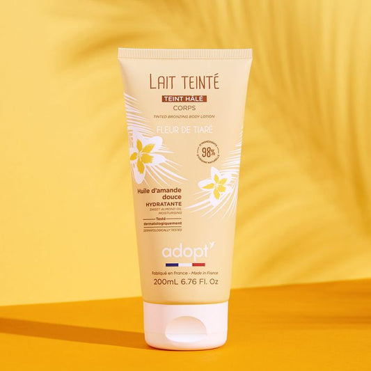 Lait corps teint hâlé