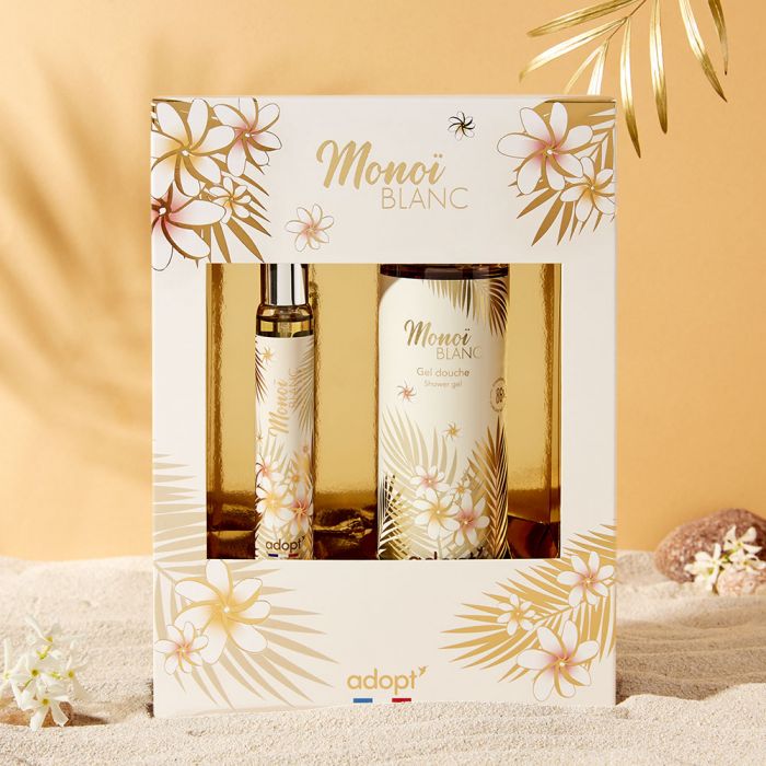 Monoï blanc Coffret Eau de parfum 30 ml + gel douche