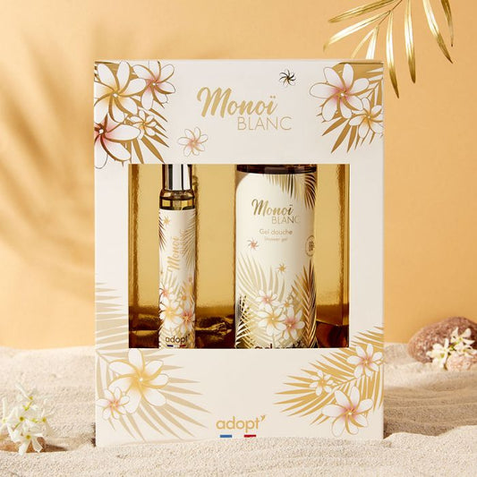 Monoï blanc Coffret Eau de parfum 30 ml + gel douche